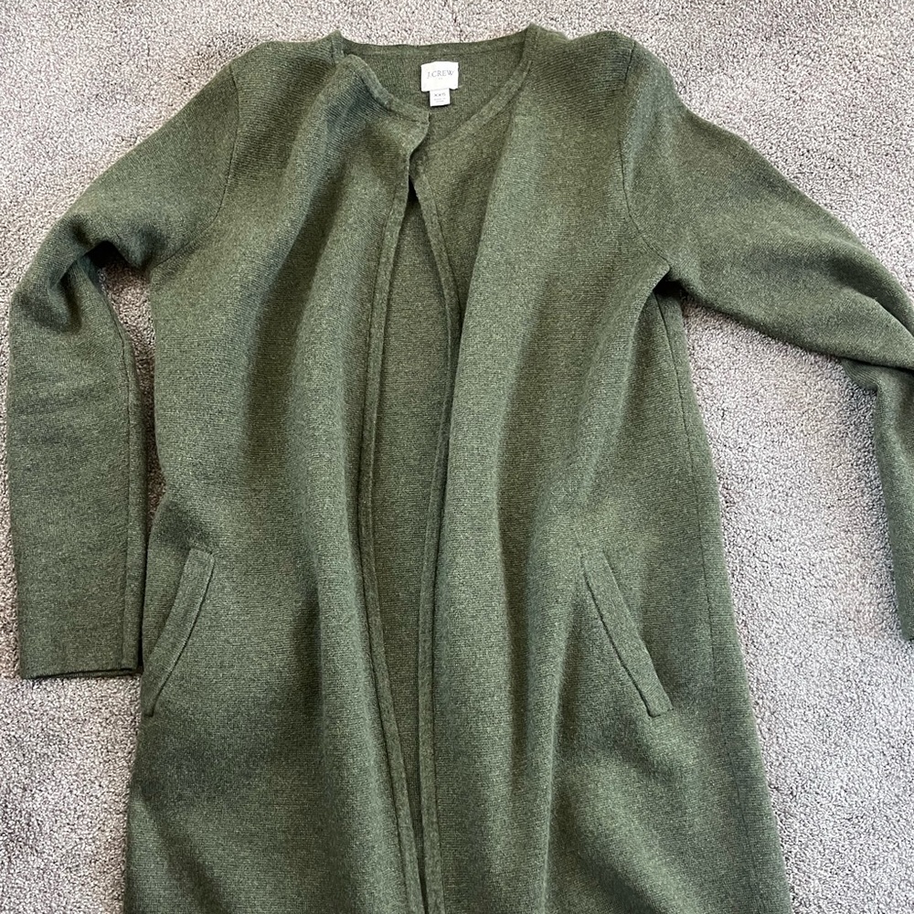 Jcrew long open cardigan